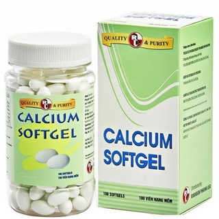Viên uống canxi - vitamin d3, ngừa loãng xương calcium softgel