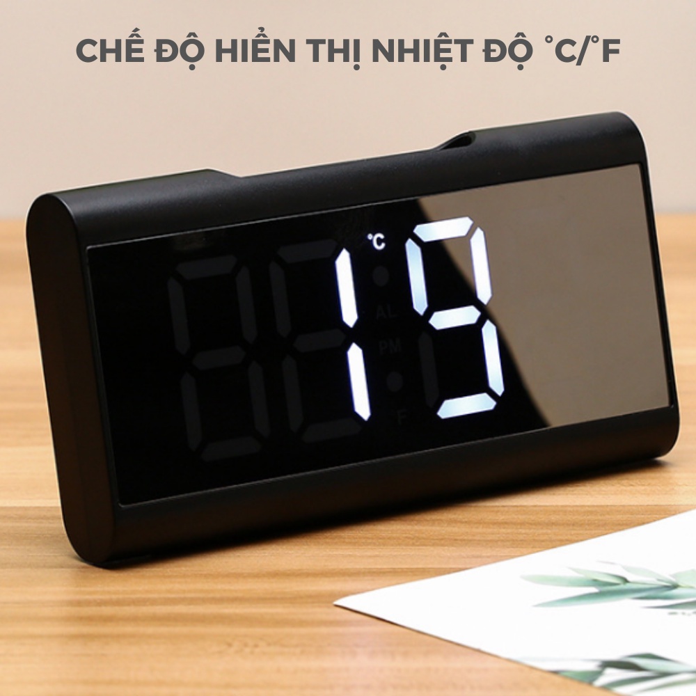 Đồng Hồ LED Để Bàn Thông Minh Yida Time - Shop Nado