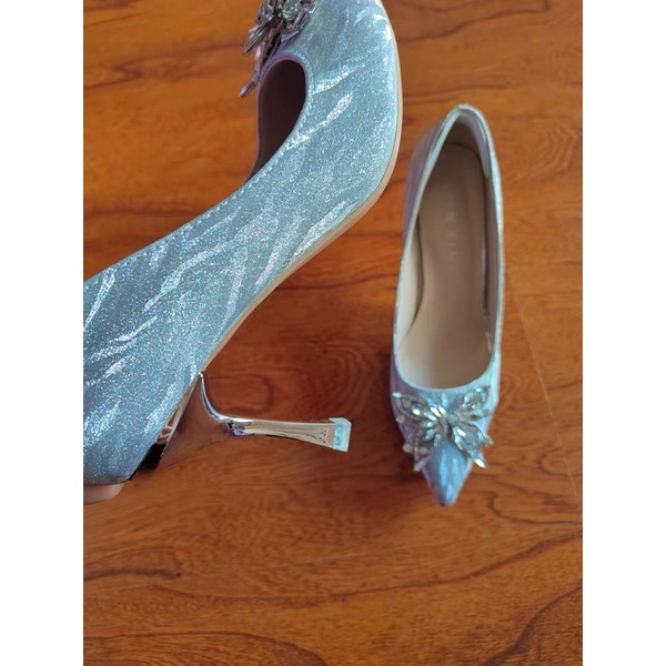 Hàng order - Giày cao gót mũi đính đá sang chảnh