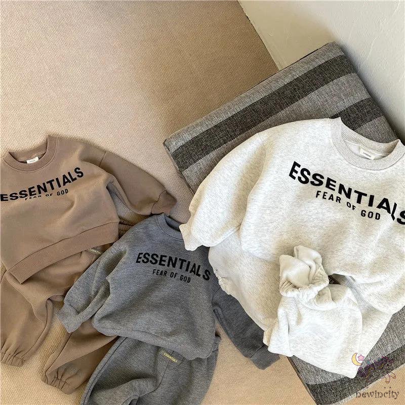 Bộ Áo Hoodie In Chữ + Quần Dài Thời Trang Hàn Quốc Cho Bé