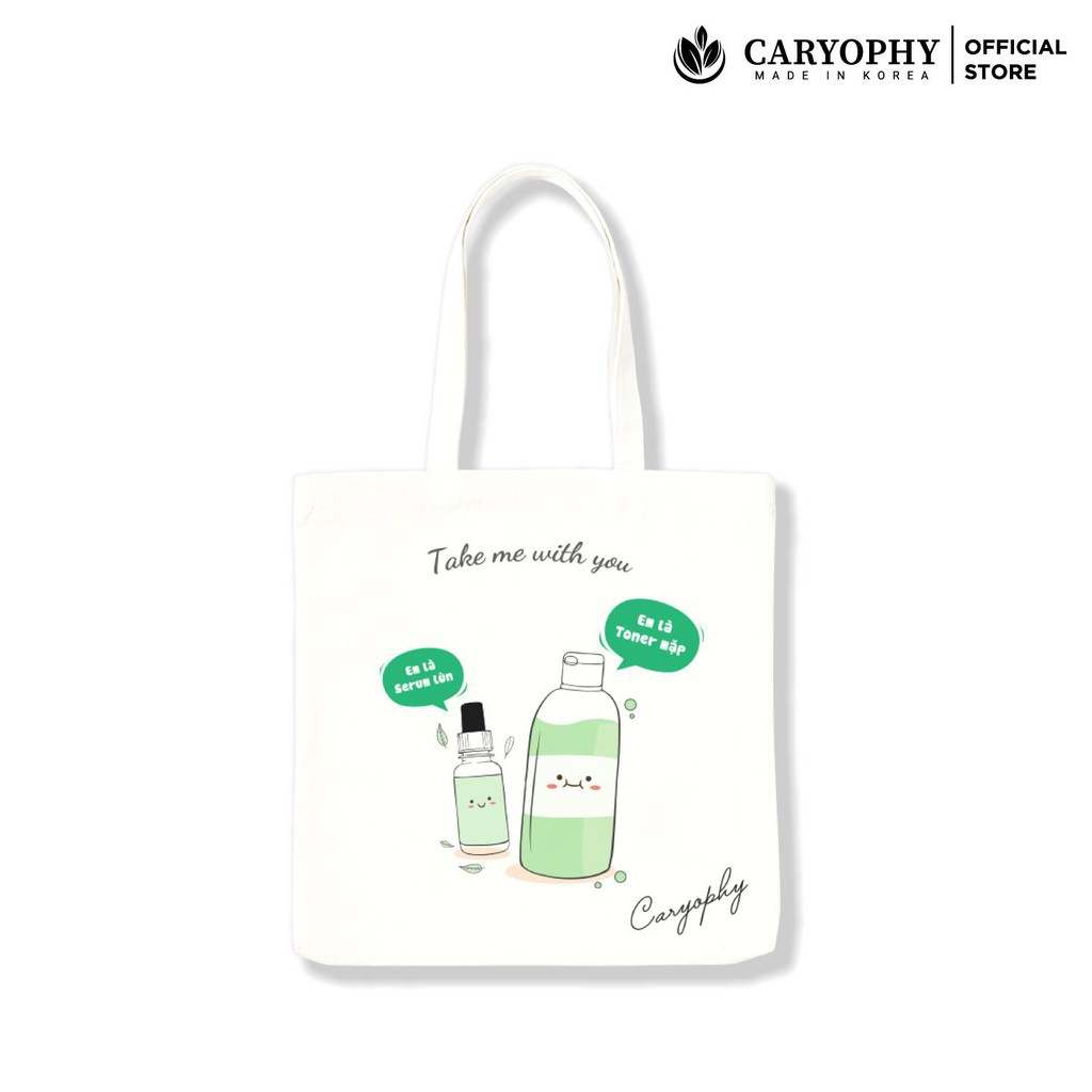 Túi vải tote nữ Canvas cao cấp Caryophy