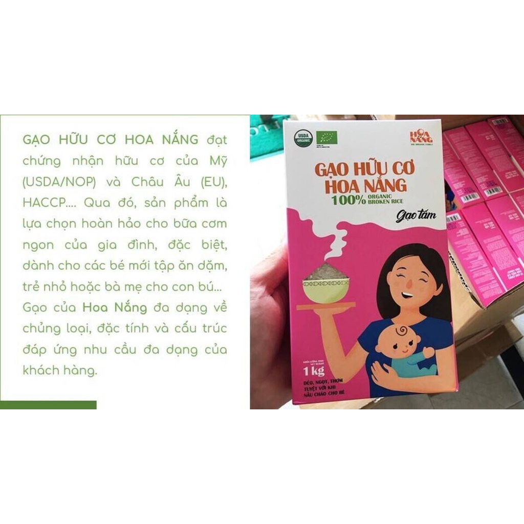 Gạo Hữu Cơ Hoa Nắng Vàng Lúa Chín 2kg - XanhSam Organic