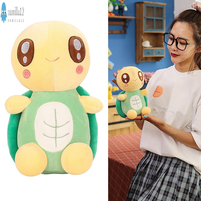 Big Eyes Tortoise Plush Toys Super Cute Cartoon Green Turtle Pillow Stuffed Plush Animal Doll Toys Gift for Kids