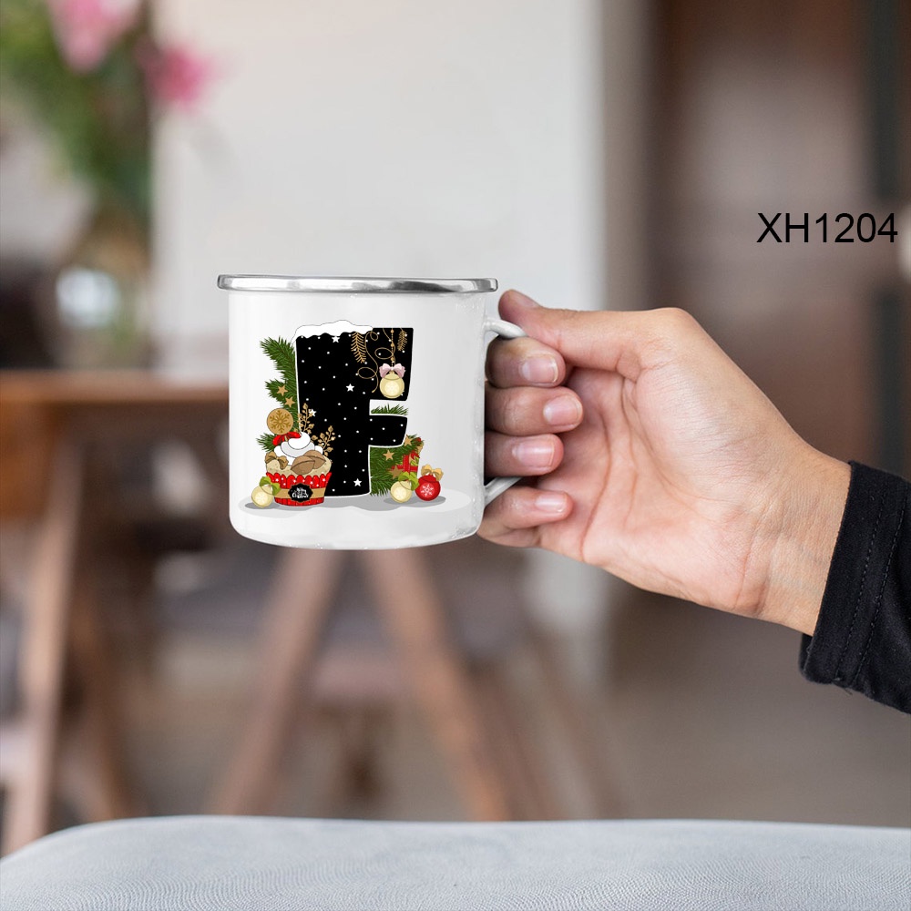 Giáng Sinh Vui Vẻ In Chữ Bé Trai Bé Gái Men Dễ Thương Trẻ Em Cốc Sữa Giáng Sinh Người Lớn Cà Phê