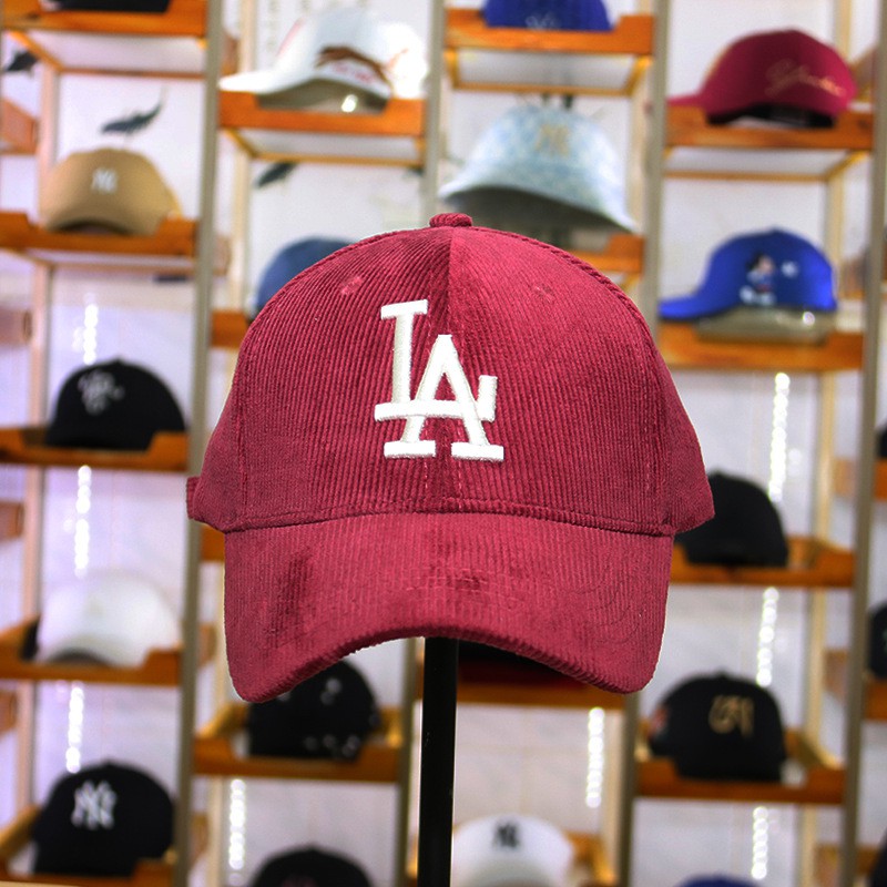 Mũ lưỡi trai NY Boston nhung tăm nhiều màu