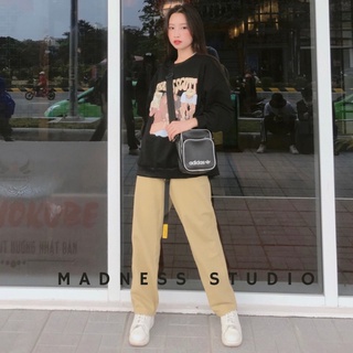 Ảnh video thật a1125 áo sweater travis scott dài tay unisex form rộng - madness studio
