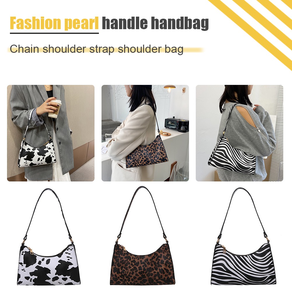 Túi xách đeo vai bằng da PU in họa tiết da động vật thời trang cho nữ | BigBuy360 - bigbuy360.vn