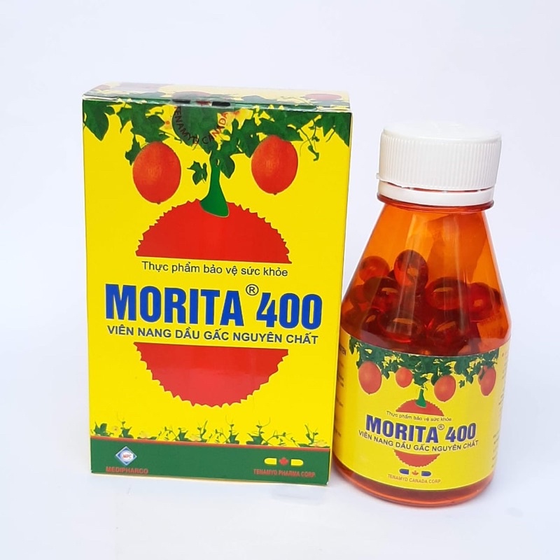 VIÊN DẦU GẤC MORITA 100 THỰC PHẨM BẢO VỆ SỨC KHOẺ HỖ TRỢ VỀ MẮT ! (hộp 100 viên)