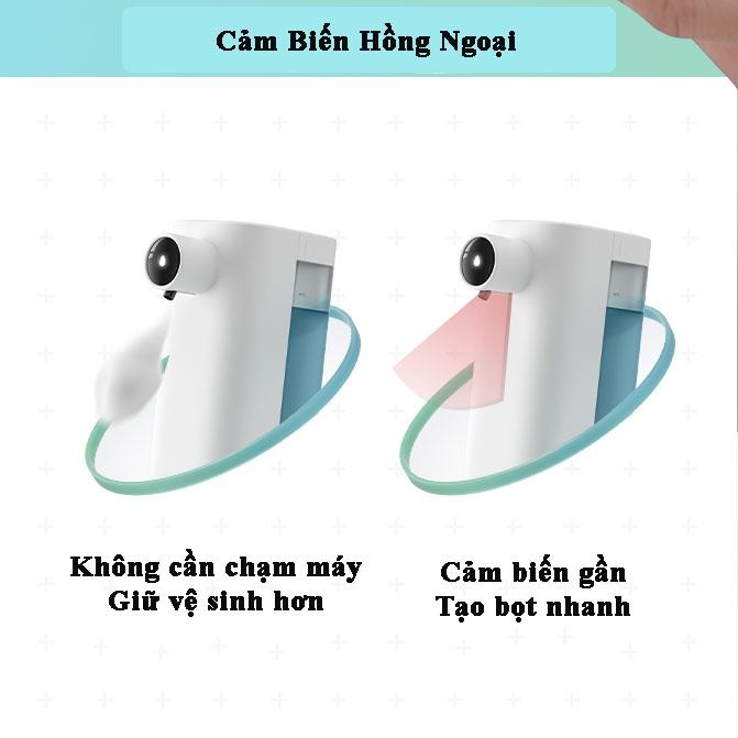 Máy Tạo Bọt Rửa Tay Tự Động Cảm Biến  AH01 JISULIFE - Máy rửa tay sát khuẩn tự dộng dung tích 300ml