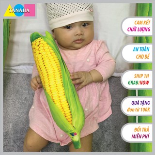 Gối ôm 3D Trái Bắp Nhồi Bông Cho Bé An Toàn Êm Ái - Gấu Bông Trái Bắp Size 40cm nhồi Gòn Bi Loại 1