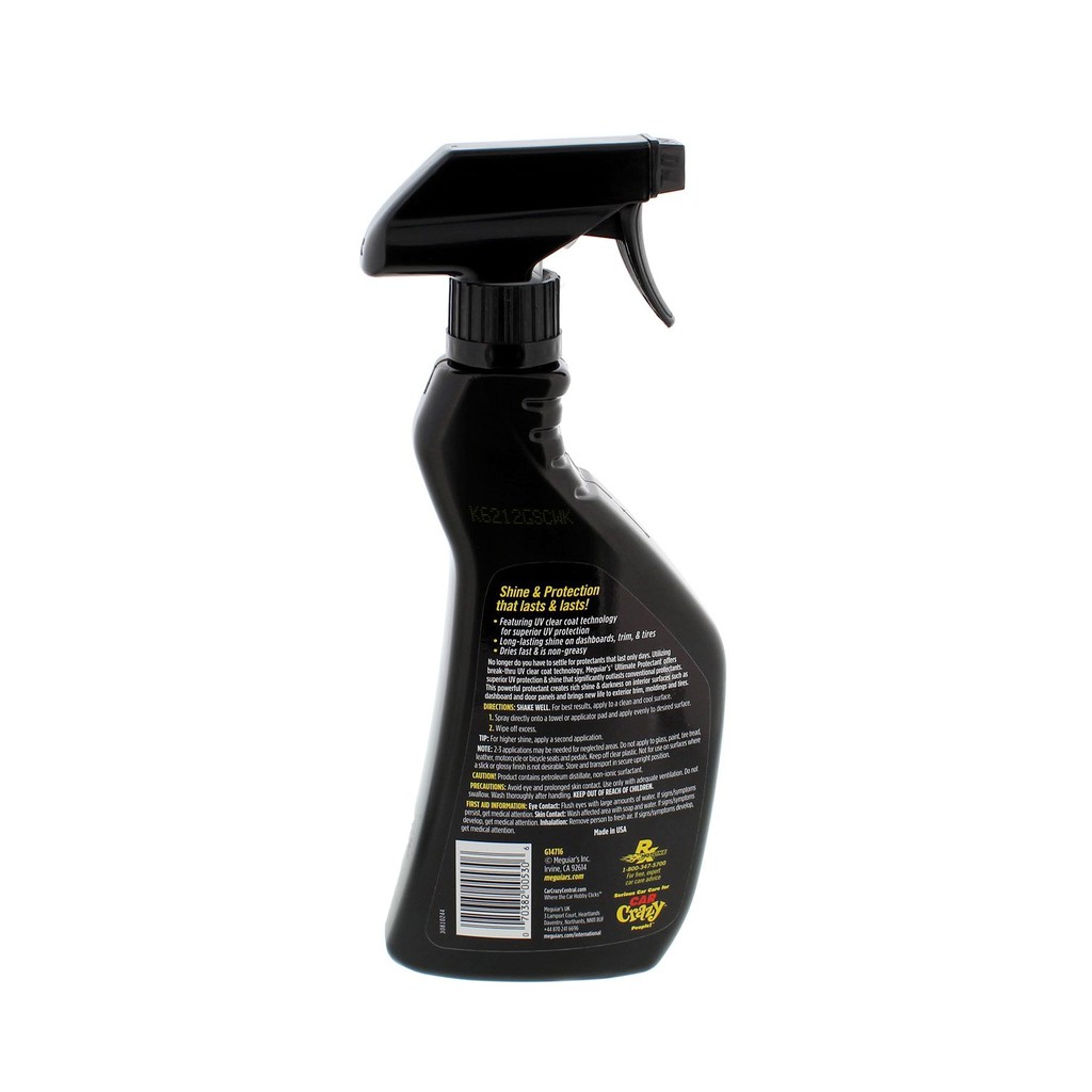 Meguiar's Sản phẩm dưỡng đen nhựa nội &amp; ngoại thất dòng cao cấp Ultimate - Ultimate Protectant - G14716, 450 ml