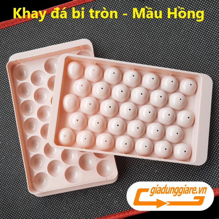 KHAY LÀM ĐÁ bi tròn (33 viên) khuôn kem hoa quả trái cây khuôn làm thạch rau câu độc đáo tiện dụng - giadunggiare.vn