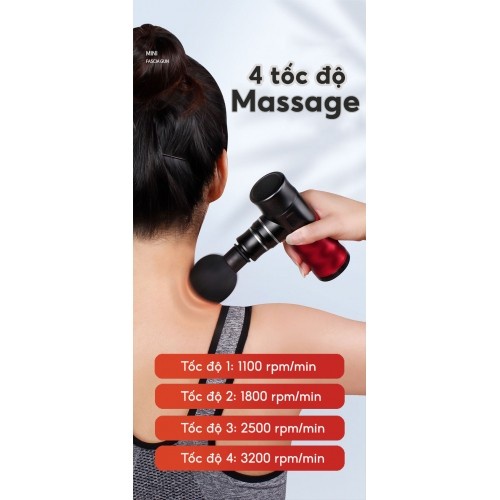 Súng massage cầm tay Mini Ming Zhen MZ-138G - Pin sạc