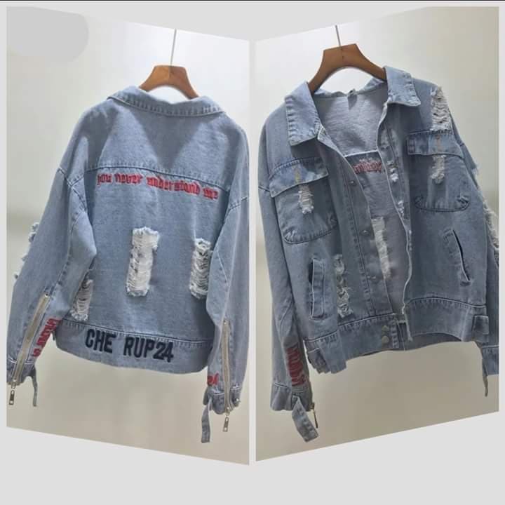 khoác jean unisex nam nữ