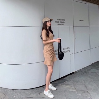 Đầm body rút hông