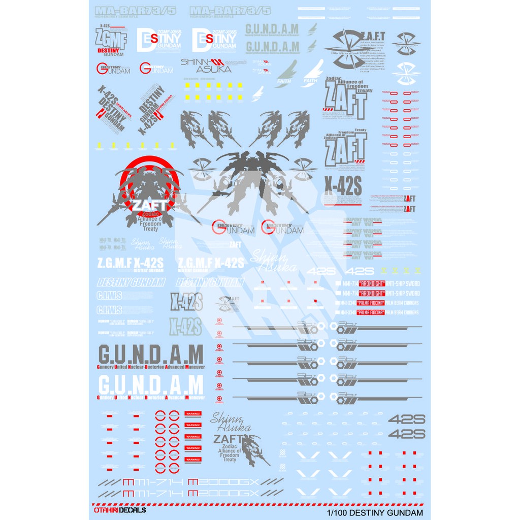 (hàng Mới Về) Set 100 Miếng Dán Decal Trang Trí Họa Tiết Destiny