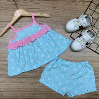 Combo 4 bộ cotton áo dây xuất dư