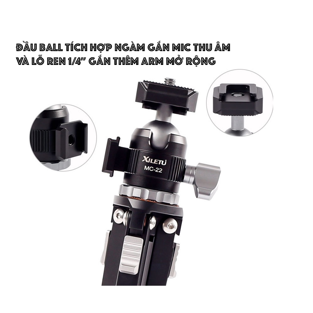 TRIPOD MINI VLOG CHO ĐIỆN THOẠI VÀ MÁY ẢNH