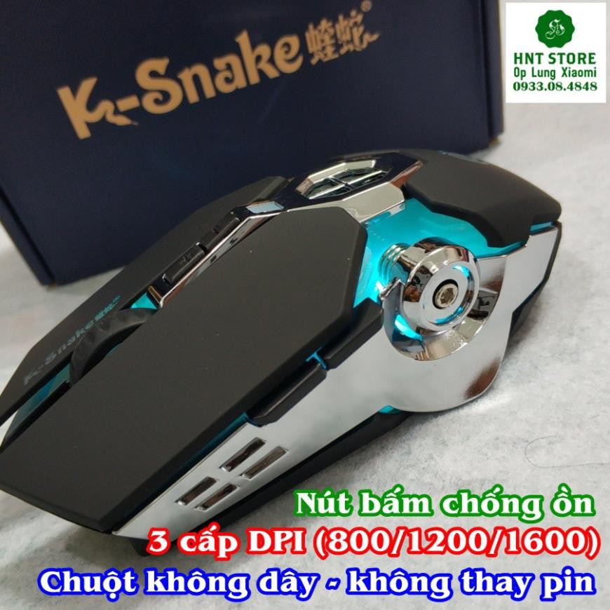 [HCM-GIÁ TỐT] Chuột Chơi Game Không Dây Không Cần Thay Pin Có Thể Sạc Lại Bằng USB