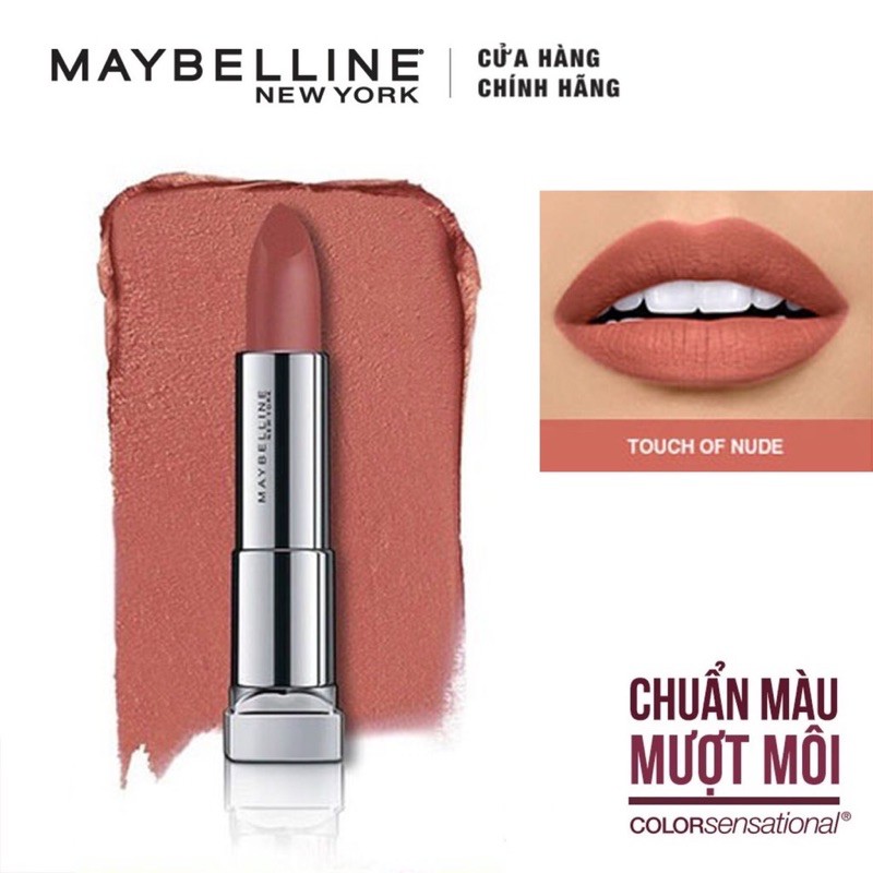 Son Lì Siêu Nhẹ Môi Maybelline Powder Matte - 01 Touch Of Nude - 3.9g