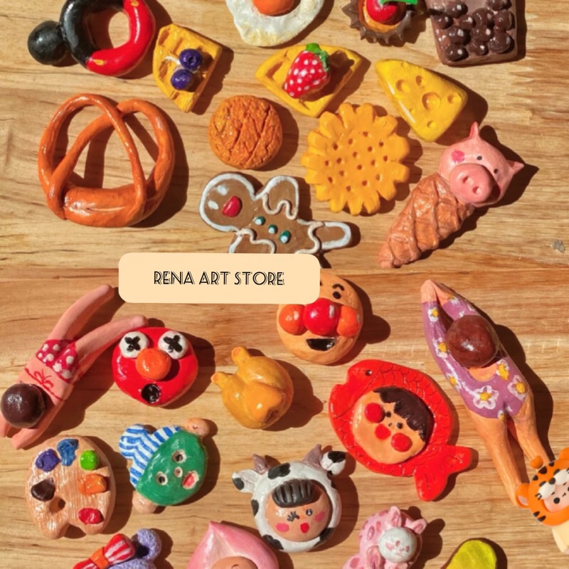 Combo Đất sét tự khô Montmarte và dụng cụ tạo hình chính hãng làm đồ handmade, trang sức, móc khóa