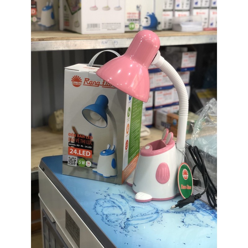 Đèn học để bàn RẠNG ĐÔNG RL25 2 màu xanh - hồng