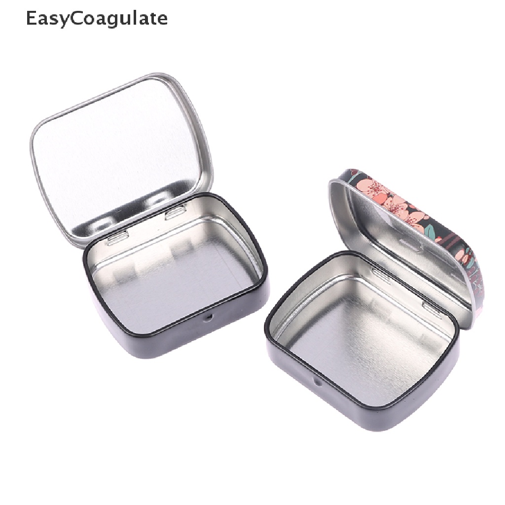 Hộp Đựng Thuốc Bằng Thiếc Nắp Lật Tiện Dụng