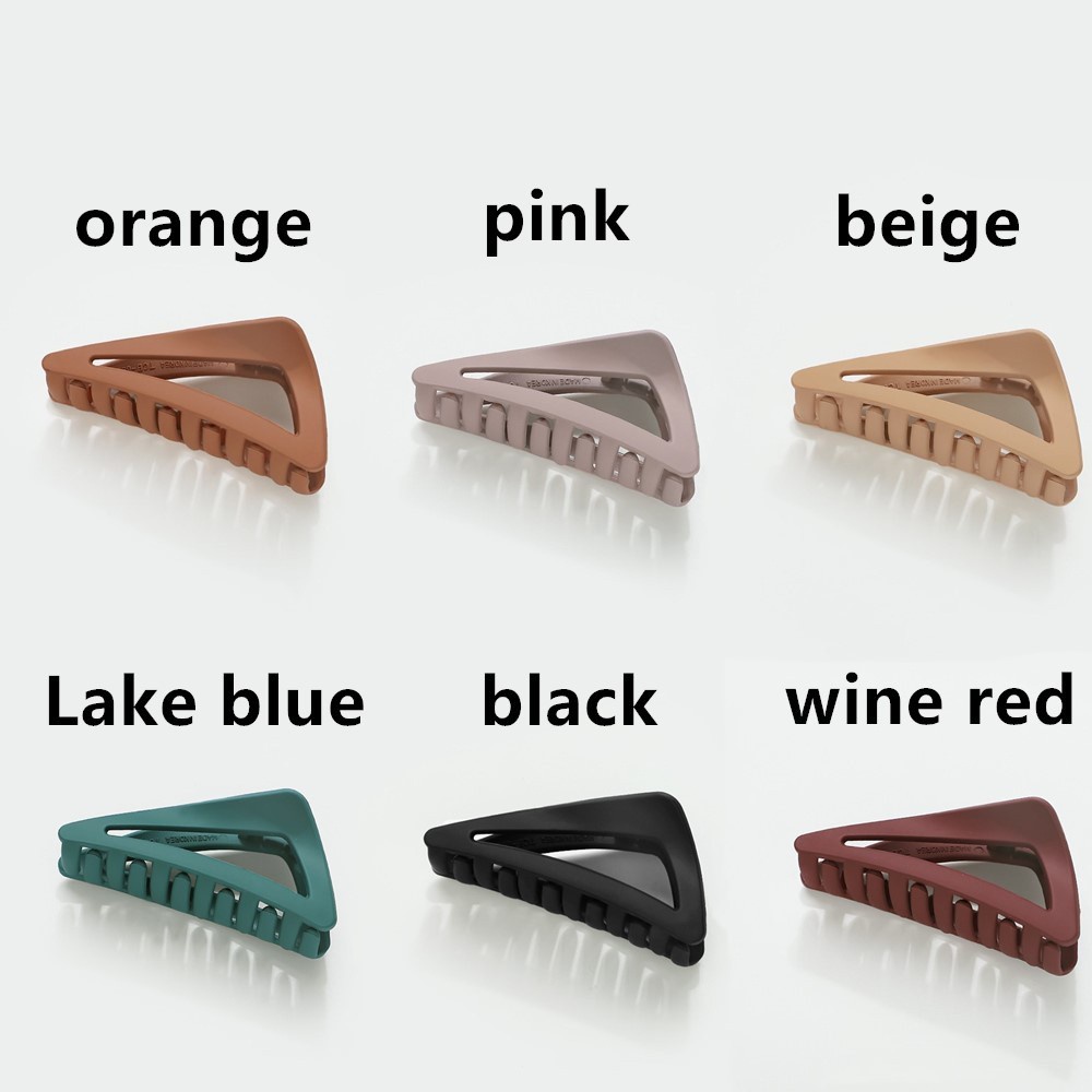 Kẹp Tóc Càng Cua Cỡ Lớn 6 Màu Thiết Kế Thời Trang Cho Nữ