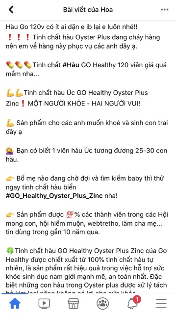 Hàu đen Go Oyster Plus ZinC 120 viên Úc, hàu Go Healthy