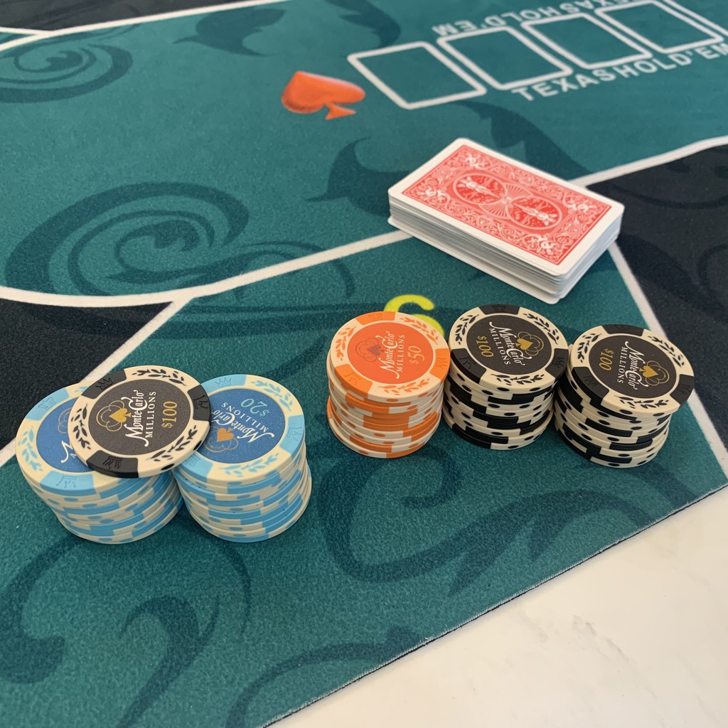 Chip Poker lẻ Phỉnh Poker Monte Carlo loại cao cấp, có số