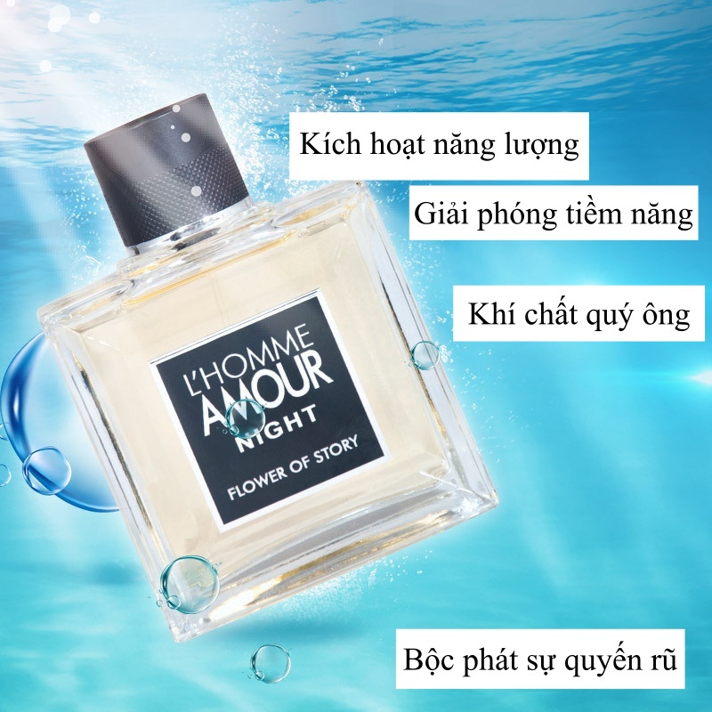 Nước hoa nam thơm lâu quyến rũ L'HOMME hương thơm tươi mát nam tính, mủi nhẹ nhàng, gợi cảm dạng xịt 100ml DNP009
