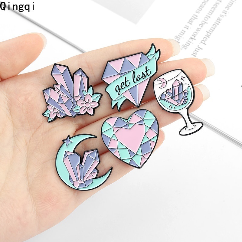 Ghim cài áo Miss Zoe hình mặt trăng hoạt hình nhiều kiểu dáng tùy chọn sáng tạo