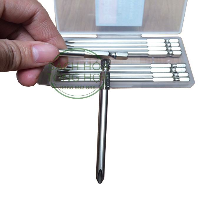 Đầu mũi Tô vít 4 cạnh PH2 dài 100mm hãng BROPPE