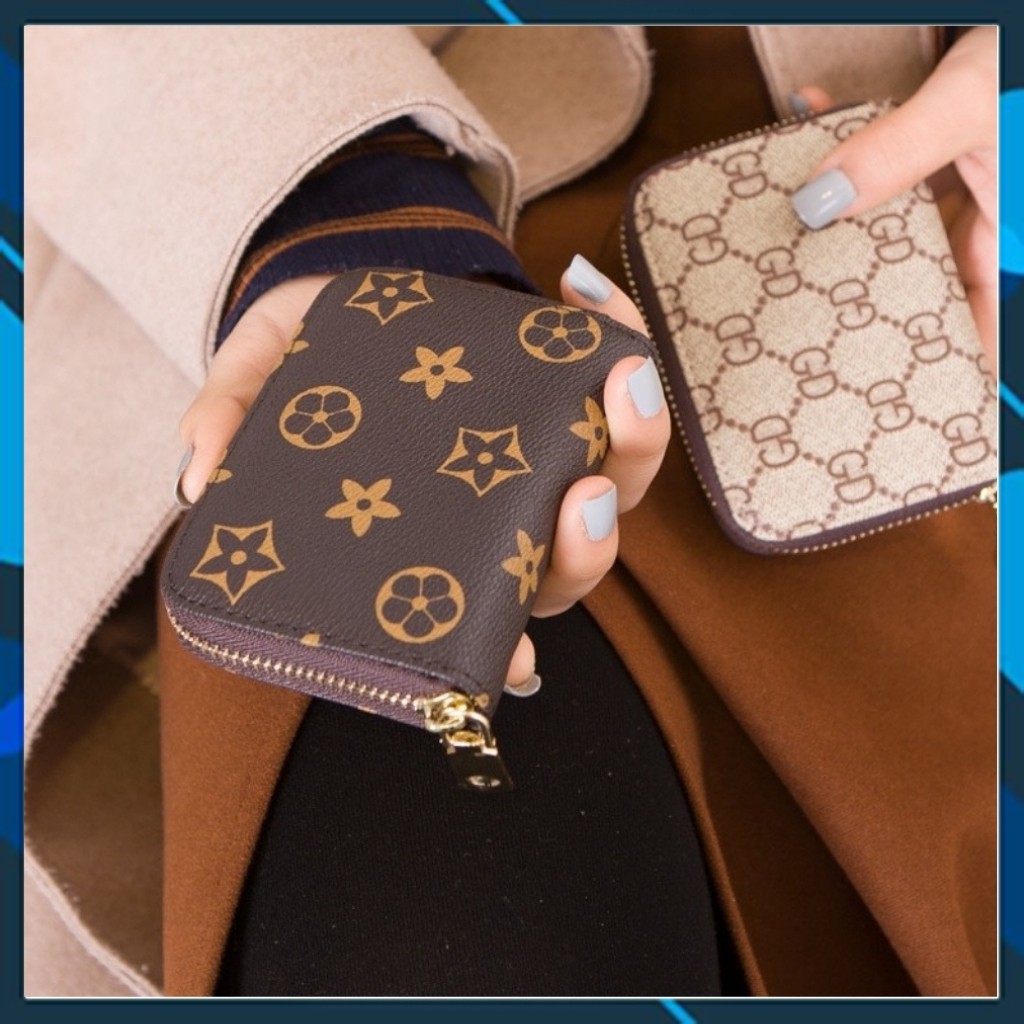 Ví Nữ Mini❤️Freeship❤️Ví Nữ Ngắn Họa Tiết Có Khóa Kéo Nhiều Ngăn Chất Da Bền Đẹp | BigBuy360 - bigbuy360.vn