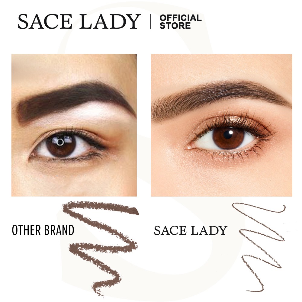 Chì Kẻ Mày SACE LADY Đầu Tam Giác 2 Đầu Lâu Trôi 4 Màu Lựa Chọn 0.12G/0.001OZ | BigBuy360 - bigbuy360.vn