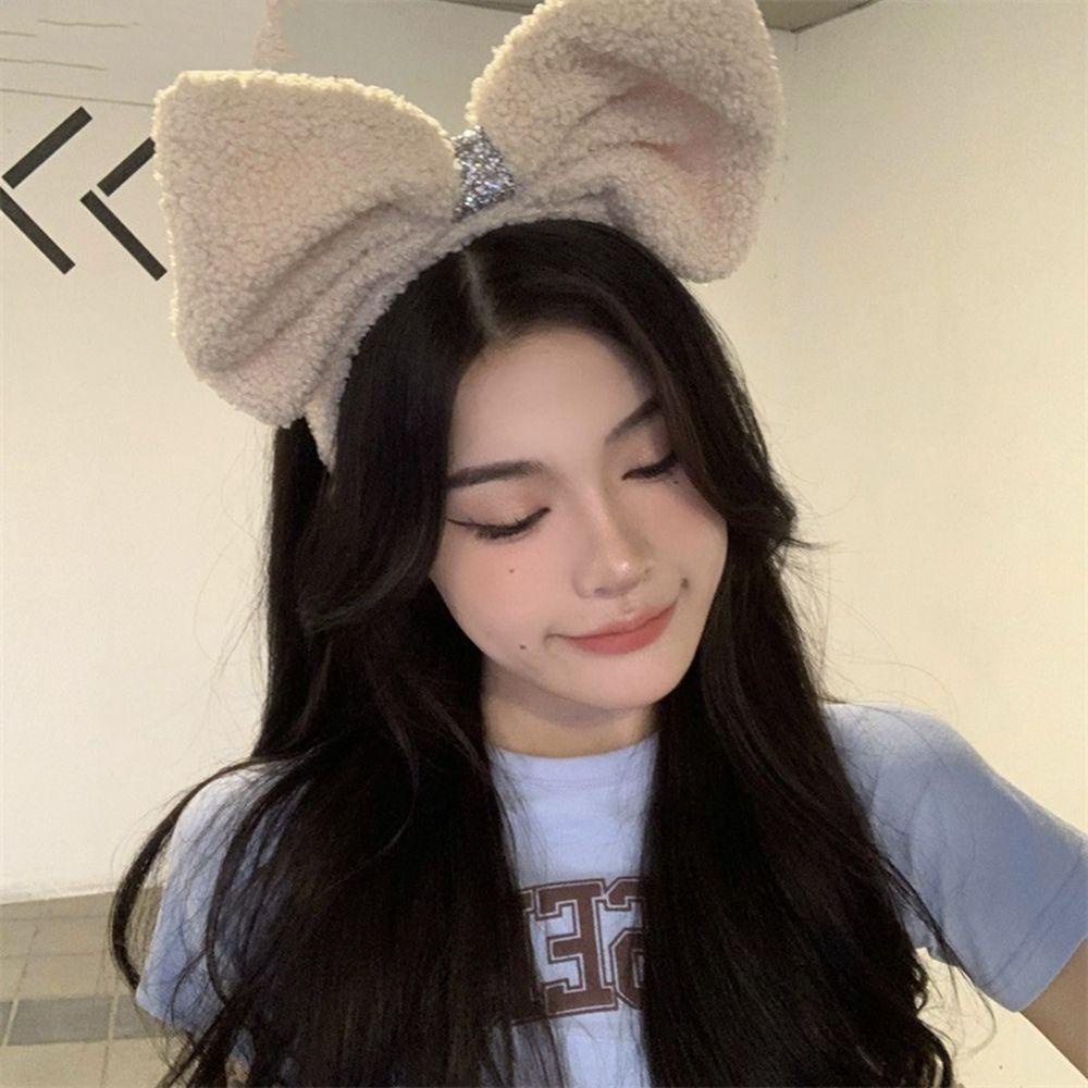 Băng Đô Thắt Nơ Bằng Vải Bông Dễ Thương Để Hóa Trang Cho Bé Gái