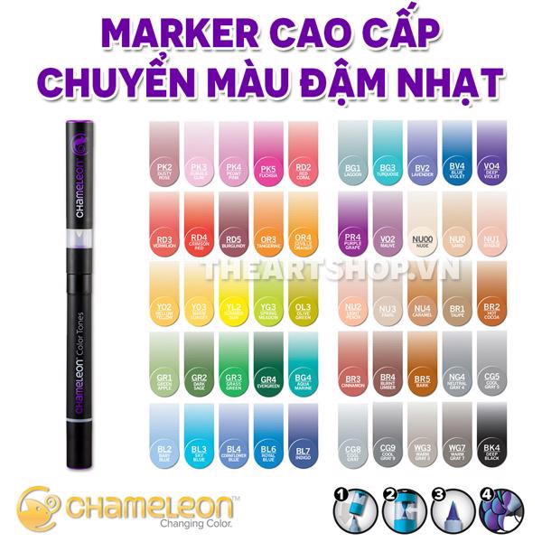 P2) Bút marker chuyển màu CHAMELEON PENS cao cấp (Bán lẻ