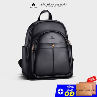 Balo nam-nữ thời trang YUUMY Mellow YBA26, chất liệu chống thấm nước. Đựng vừa khổ giấy A4 và laptop 13 inch