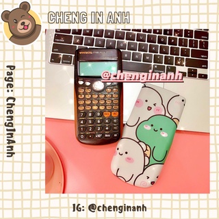 Miếng decal dán máy tính bỏ túi vinacal/casio khủng long cartoon