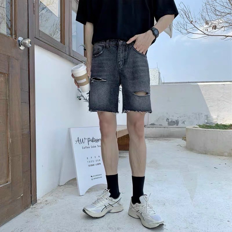quần short jeans co giãn
