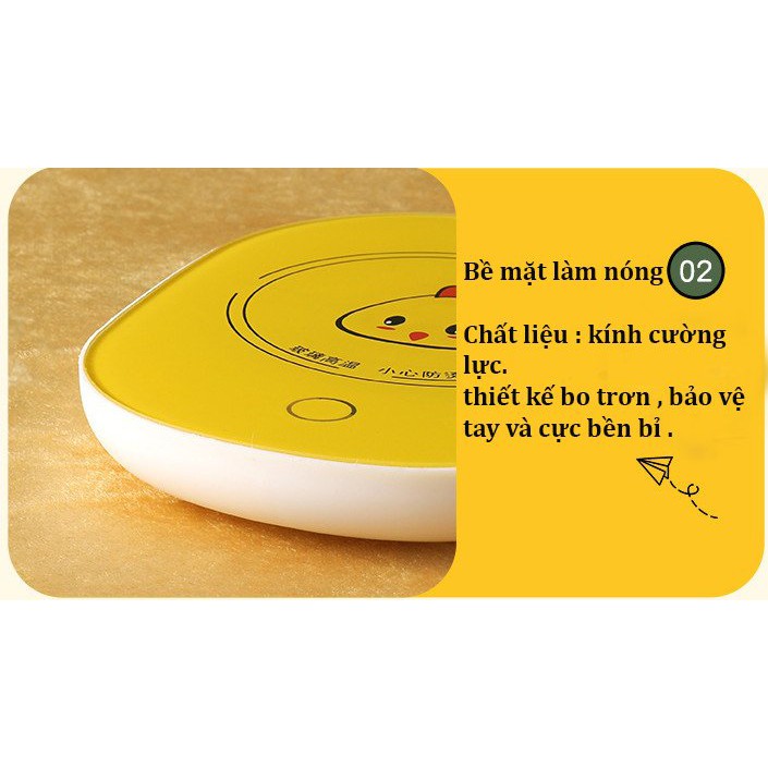 Bộ Đế ,cốc Hâm Nóng Siêu cute, Tiện lợi ,Giữ Nhiệt Đồ Uống Thức Ăn 55 độ | BigBuy360 - bigbuy360.vn