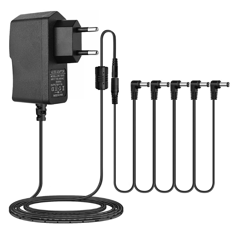 Bộ Nguồn Điều Chỉnh Hiệu Ứng Âm Thanh Cho Bàn Đạp Guitar DC 9V 850mA