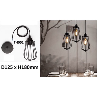 Đèn thả rọ sắt Vintage
