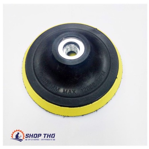Giấy nhám tròn đế lông đường kính 100mm