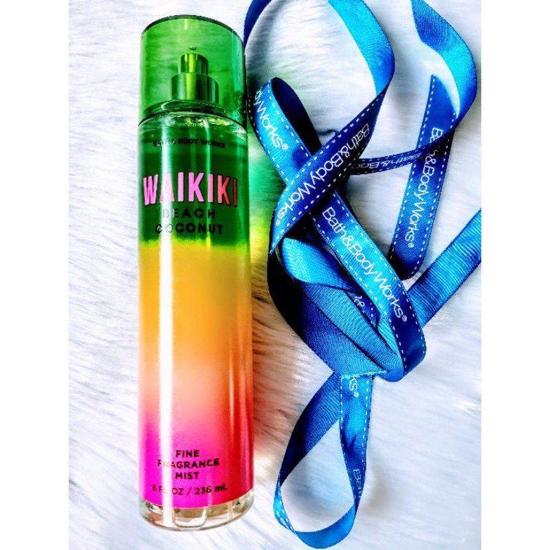 LEON WAIKIKI Beach Coconut - Xịt Thơm Toàn Thân Bath &amp; Body Works -𝐦𝐚̂̃𝐮 𝐭𝐡𝐮̛̉ 𝟑𝟎𝐦𝐥