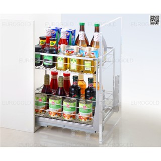 Giá gia vị chai lọ eurogold inox mờ 304