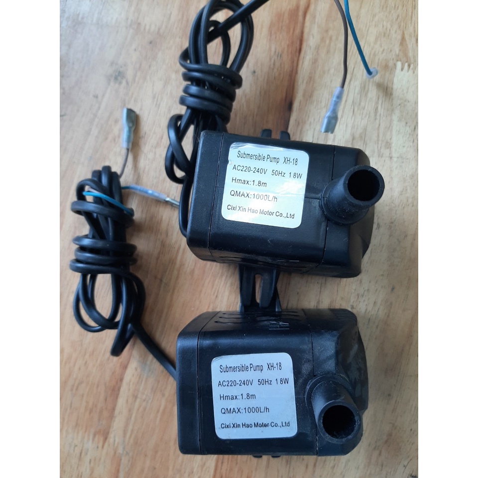 Bơm chìm mini, 18W điện 220w Bơm quạt hơi nước, Bể cá thủy sinh, Hòn non bộ, Thác nước