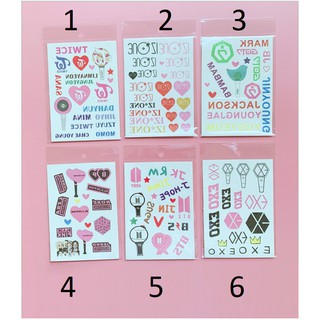 set nhãn dán Kpop