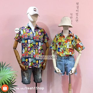 [Yeah1Shop]- Áo sơ mi gia đình chó (M, L, XL) (SMHH)