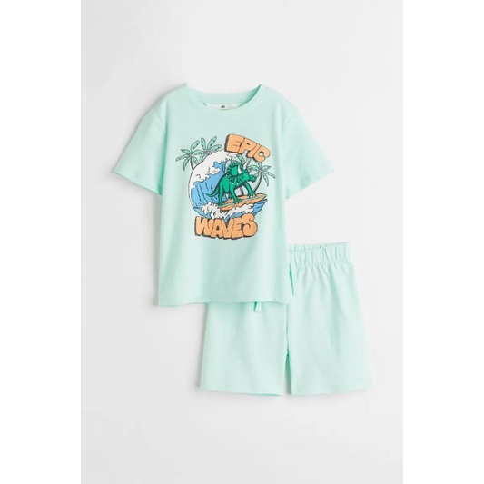 Set bộ áo quần bé trai HM auth